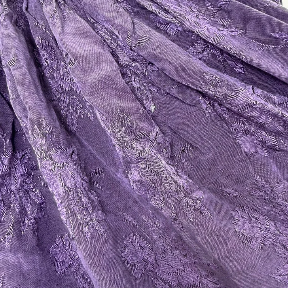 Vintage Festival Skirt Womens M Purple‎ Floral Jacquard Fairycore Coquette